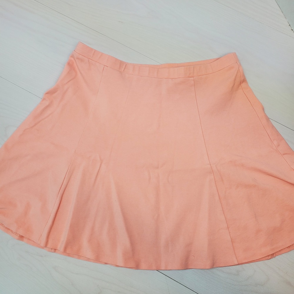 Bar III Womens XXL Peach Coral A-Line 19" Skirt Stretch Ponte USA Soft Girl